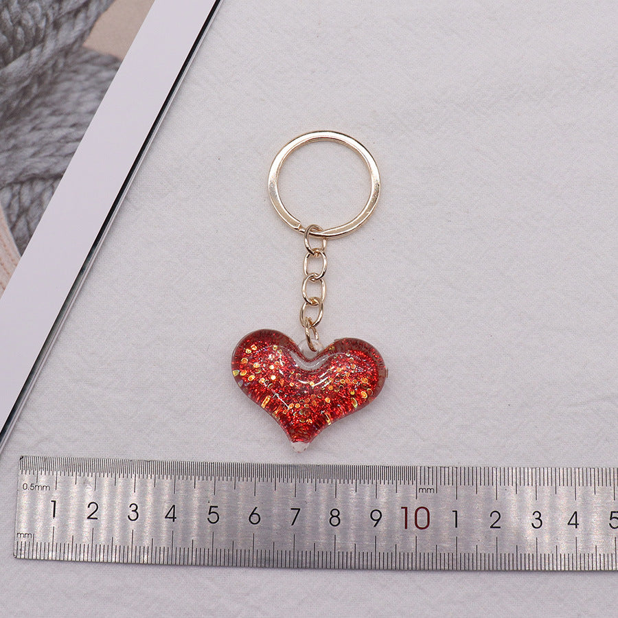 Wholesale Powder Acrylic Love Keychains